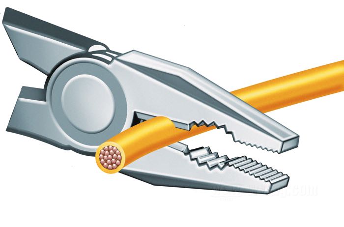 Alicates universales de KNIPEX; largo: 180 mm; Alemania; peso bruto: 220 g