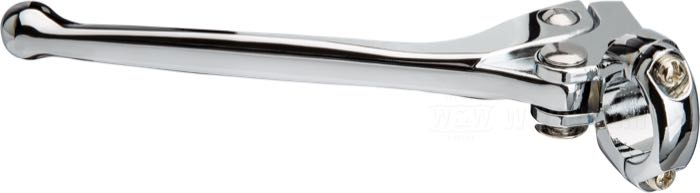 Comando freno/frizione a mano; alluminio, cromato, 7/16” foro cavo; per manubri del Ø: 1 ”; rimpiazza OEM HD 38604-65A; peso lordo: 200 g