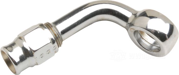 Fitting by Goodridge; for Brake line; steel, chrome-plated, banjo 70°; Ø 10 mm; gross weight: 20 g