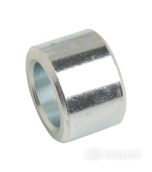Distanziatore; per Paraolio; atto per modelli FLSTC 1987-1999, modelli FLSTF 1993-1999 con disco freno singolo,<br />Big Twin 1984-1999 e Sportster 1979-1999 dietro; acciaio, zincato; Ø int. x Ø est.: 0.75 x 1.125”, spessore: 0.75”; rimpiazza OEM HD 43654-86A; peso lordo: 50 g