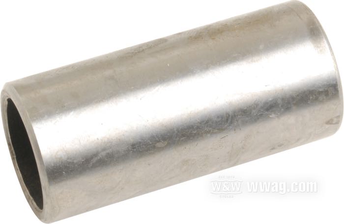 Distanciador; para Cojinete; para bujes estrechos delanteros; apropiado para Sportster, FX 1974-1977; sin color codigo; acero; largo: 2.166”; reemplaza OEM HD 43745-73; peso bruto: 100 g