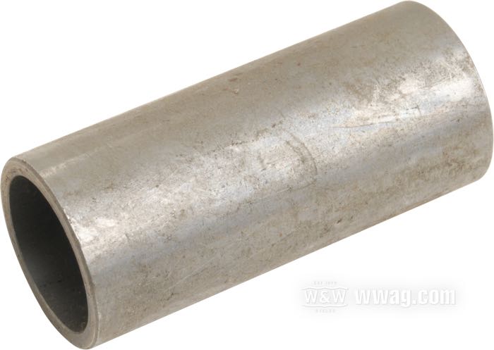 Distanciador; para Cojinete; para bujes estrechos delanteros; apropiado para Sportster, FX 1974-1977; acero, dorado / morado; largo: 2.148”; reemplaza OEM HD 43635-74; peso bruto: 60 g