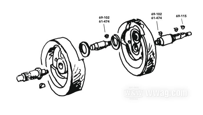 Woodruff key; for Crank pin / Pinion shaft; fits all 1981-1998 (Sportster, Softail →1999); steel; L x W x H: 9.3 x 3.17 x 4.3 mm; replaces OEM HD 11218; gross weight: 10 g