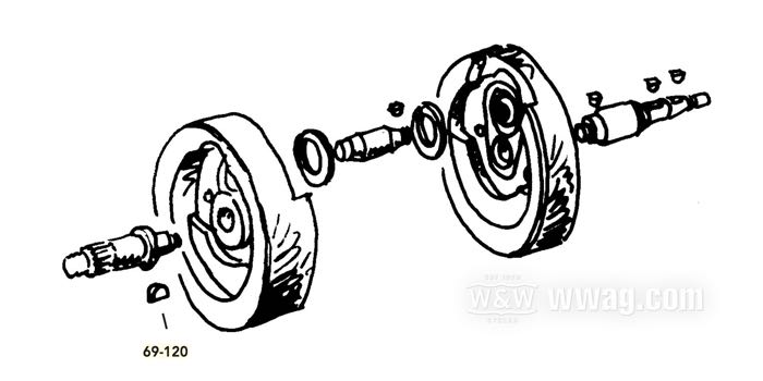 Woodruff key; for Sprocket shaft; fits Big Twin 1956-1971; steel; L x W x H: 18.7 x 4.8 x 7.62 mm; replaces OEM HD 23985-56; gross weight: 10 g
