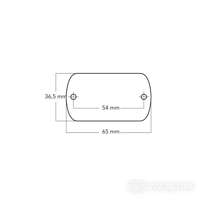 Couvercle; pour maître-cylindre frein à main 1972-1981; alu coulé, aéré; largeur x profondeur: 65 x 36.5 mm; remplace OEM HD 45057-72; poids brut: 50 g