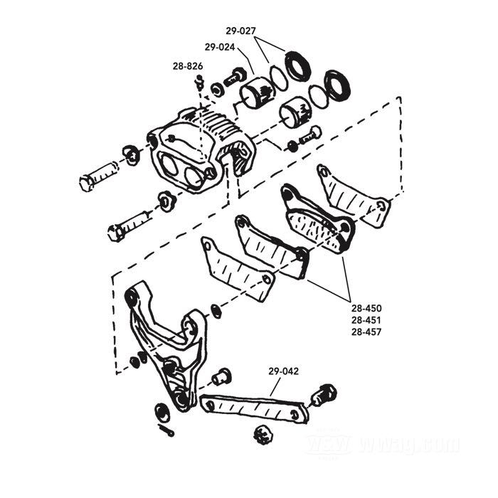 Bremsbeläge »Standard«; passend für FL 1980-1984, FLT 1980-1985; Stahl / Reibmaterial; Montageposition: hinten; ersetzt OEM HD 43957-80; Bruttogewicht: 715 g