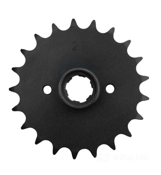 Pignon de transmission »Standard«; adaptable à XL fin 1979-début 1984; acier; nombre de dents: 21; pas des dents: 530 (5/8” x 3/8”); remplace OEM HD 35205-79A; poids brut: 600 g