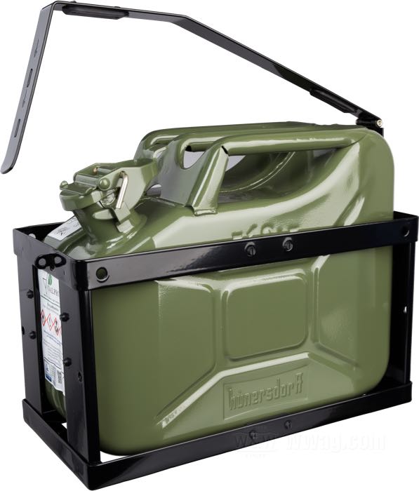 Supporto di hünersdorff; per Tanica; per 10 litres jerrycans; acciaio; L x A x P: 364 x 292 x 174 mm; Lituania; peso lordo: 2.9 kg
