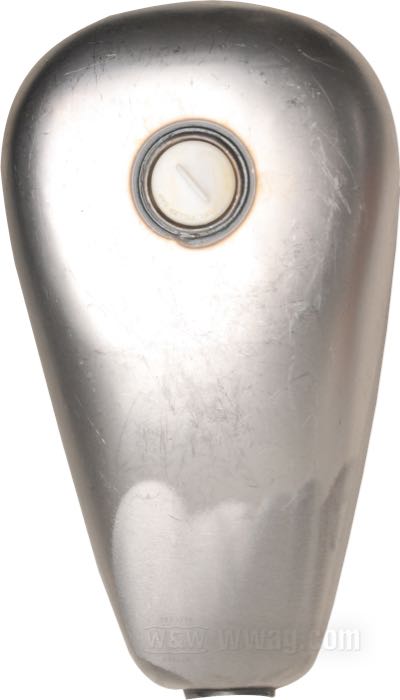 Serbatoio di benzina »XL 95-03 2.3 gal«; atto per Sportster 1995-2003; acciaio; volume: 8.5 l; tappo necessario: screw-in 1983→; rubinetto necessario: M22 x 1; rubinetto necessario: M22 x 1; rimpiazza OEM HD 61348-96A; peso lordo: 3.1 kg