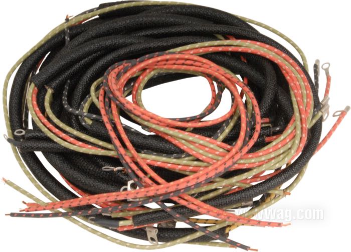 Kabelbaum; passend für FL/FLH 1958-1964; Kupfer / Baumwolle / PVC; ersetzt OEM HD 70321-58; Bruttogewicht: 640 g