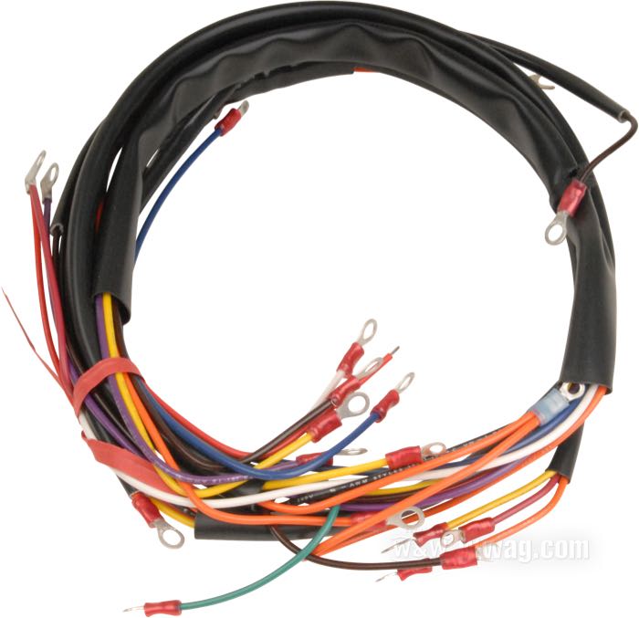 Mazo de cables; apropiado para FX 1971-1972; cobre / PVC; reemplaza OEM HD 70326-71; peso bruto: 280 g