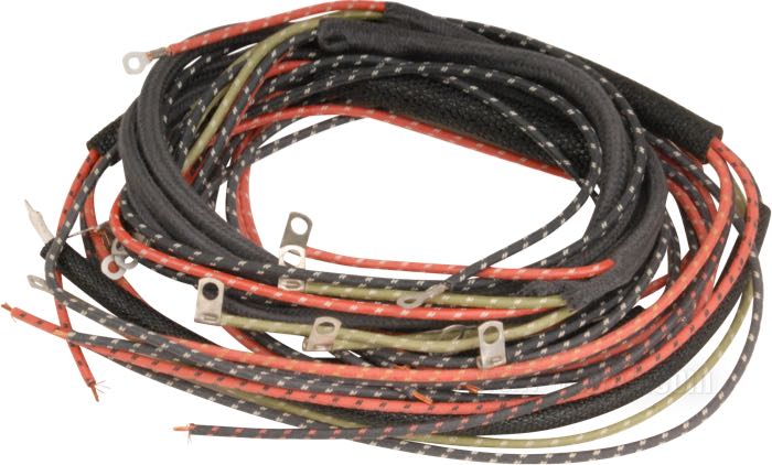 Mazo de cables; apropiado para modelos W, U, E + F 1938-1946; cobre / algodón / PVC; reemplaza OEM HD 70320-38; peso bruto: 400 g