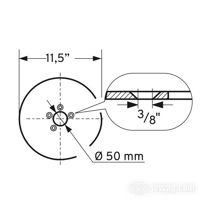 Kit bulloni di Colony; per fori di 3/8” con svasatura conica; acciaio, cromato; testa svasata a brugola; filettatura: 3/8”-16; lunghezza: 1-1/2 ” (38 mm); con dadi autobloccanti; rimpiazza OEM HD 43567-79 e 7778; U.S.A.; peso lordo: 150 g