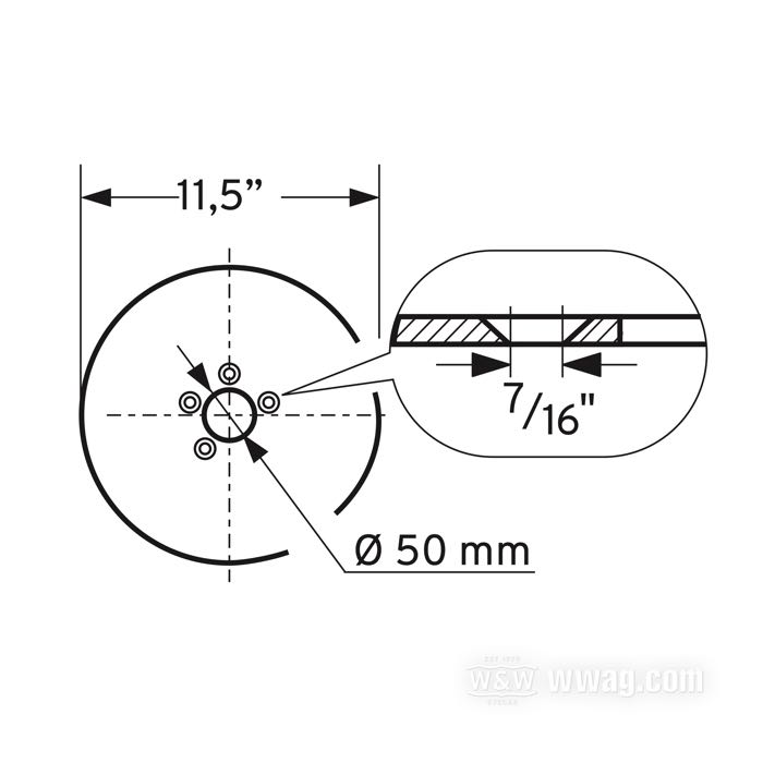 Kit bulloni di Colony; per fori di 7/16” con svasatura conica; acciaio, cromato; testa svasata a brugola; filettatura: 7/16”-14; lunghezza: 1-1/4 ” (32 mm); rimpiazza OEM HD 1643; U.S.A.; peso lordo: 140 g