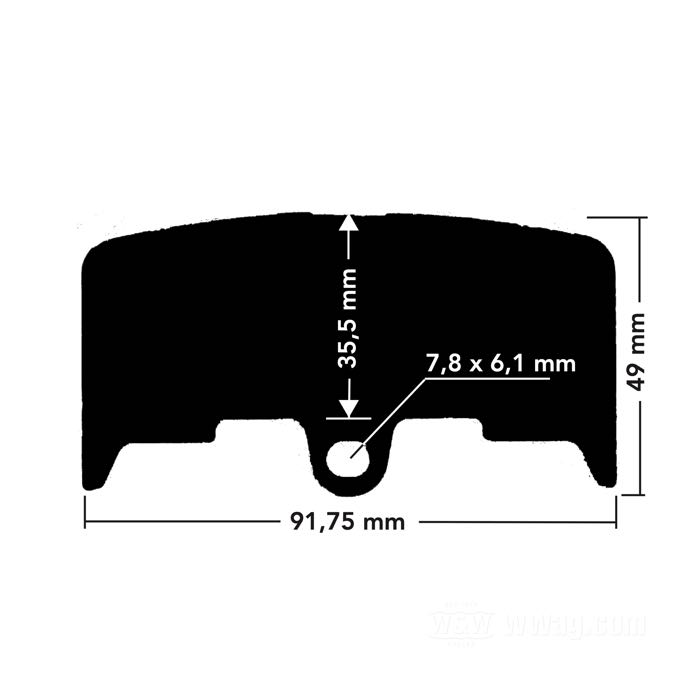 Bremsbeläge von TRW; passend für Buell 2003→ (außer 1125R); Sintermetall; Montageposition: vorne; ersetzt OEM HD H0300.02A8; Bruttogewicht: 320 g