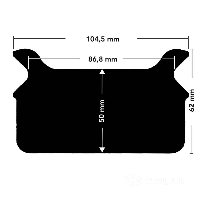 Bremsbeläge von SBS; passend für Touring 1986-1999; Stahl / Reibmaterial; Montageposition: hinten; ersetzt OEM HD 43957-86E; Bruttogewicht: 550 g