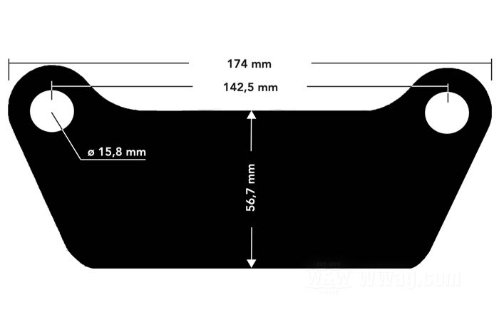 Bremsbeläge »Standard«; passend für FL 1980-1984, FLT 1980-1985; Stahl / Reibmaterial; Montageposition: hinten; ersetzt OEM HD 43957-80; Bruttogewicht: 715 g