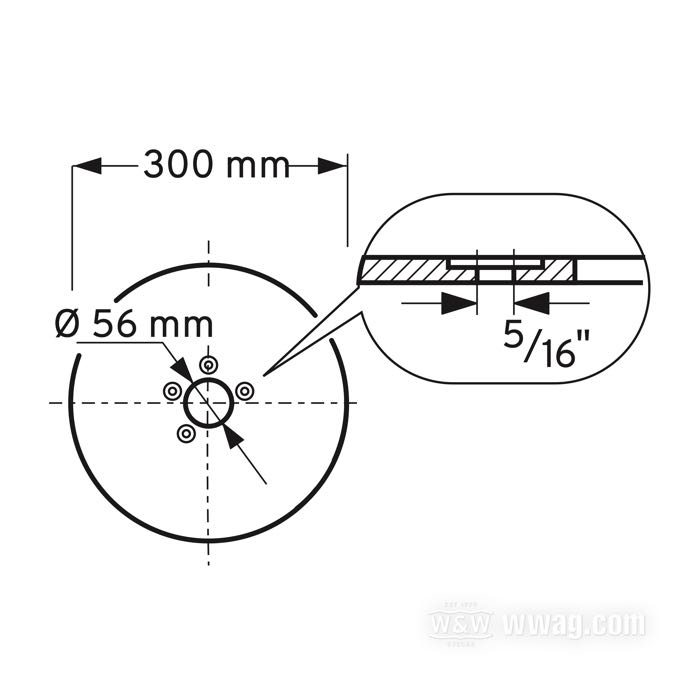 Bremsscheibe; passend für Sportster 2014-2020, Softail 2015-2019, FXDRS 2020; Edelstahl, with floaters; Ø 11.8”; Montageposition: vorne; Montagebohrungen: 5/16” Flachsenkung; Innen-Ø: 56 mm; ersetzt OEM HD 41500068 und 41500088; Bruttogewicht: 1.97 kg