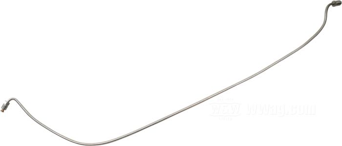 Condotto di freno; atto per FL/FLH 1958-1969; dal T fino al telaio; acciaio, cromato; lunghezza: 65 cm; Punto installazione: posteriore; filetto raccordo: 3/8” IF; rimpiazza OEM HD 42301-58A; peso lordo: 70 g