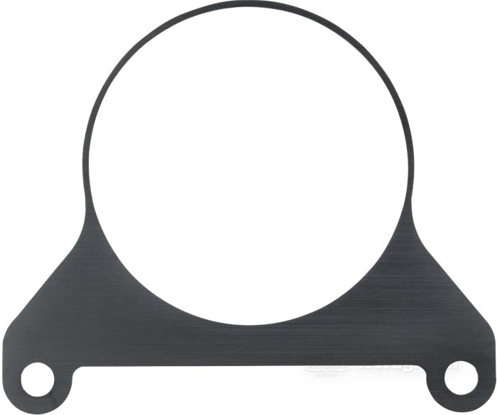 Bracket; for Motoscope multifunctional instruments; distance of mounting holes: 107.5 mm; aluminum, black anodized; Ø 80.2 mm; thickness: 3 mm; Germany; gross weight: 30 g