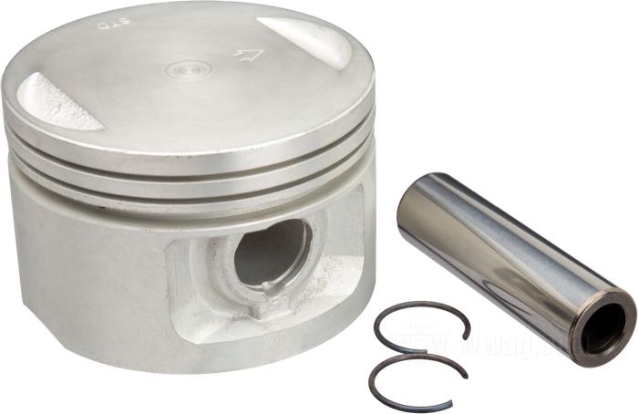 Kolben; passend für XL 1200 cc Evolution Sportster 1988-2003 für Buell Modelle 1995-1998; Aluminium; Bohrung (Nennmaß): 3-1/2 ”; Kompression: 9:1; mit Kolbenbolzen und Sicherungsringen