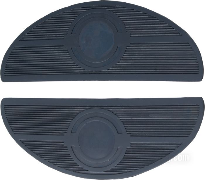 Recubrimientos; para Plataformas; apropiado para modelos 1940-1965; goma, negro; largo x ancho: 295 x 110 mm; reemplaza OEM HD 50614-40; peso bruto: 200 g