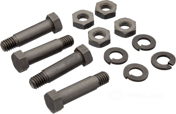 Kit bulloni di fissaggio di Colony; per Pedane; atto per tutti modelli 1941-1981; acciaio, parkerizzato, testa esagonale; filettatura: 1/4”-24; rimpiazza OEM HD 50635-14A; U.S.A.; peso lordo: 60 g