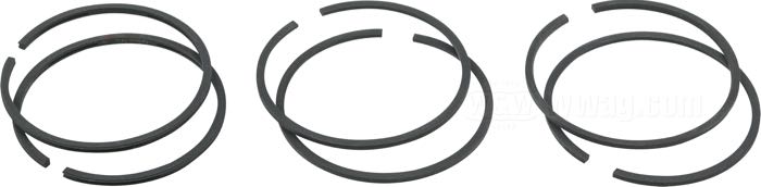 Jeu de segments de Hastings; adaptable à 750cc 1929-1973; fonte; taille: +0.000 ”; alésage nominal: 2-3/4 ”; hauteur segment de compression: 3/32 ”; hauteur segment racleur: 1/8 ”; remplace OEM HD 22355-38; USA; poids brut: 100 g