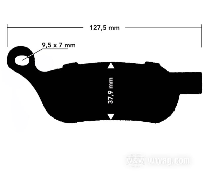 Plaquettes de frein de SBS; adaptable à Dyna 2008-2017, Softail 2008-2017; acier / matériau de friction; position: arrière; remplace OEM HD 42298-08; poids brut: 330 g