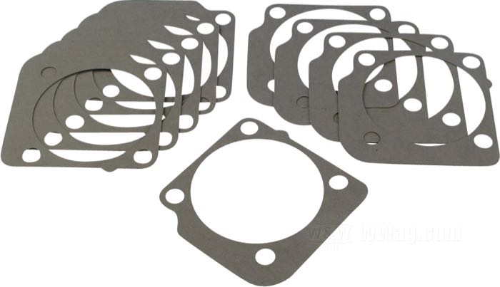 Joint de James Gaskets; pour Embase de cylindre; adaptable à Panhead et Shovelhead 1963-1984; arrière; papier; alésage nominal: 3-7/16 ” / 3-1/2 ”; remplace OEM HD 16777-63; poids brut: 10 g