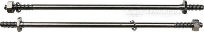 Kit de bulones; para motor de arranque tipo Prestolite; acero, cincado; hexagonal; rosca: 1/4”-20; reemplaza OEM HD 31535-66; peso bruto: 80 g