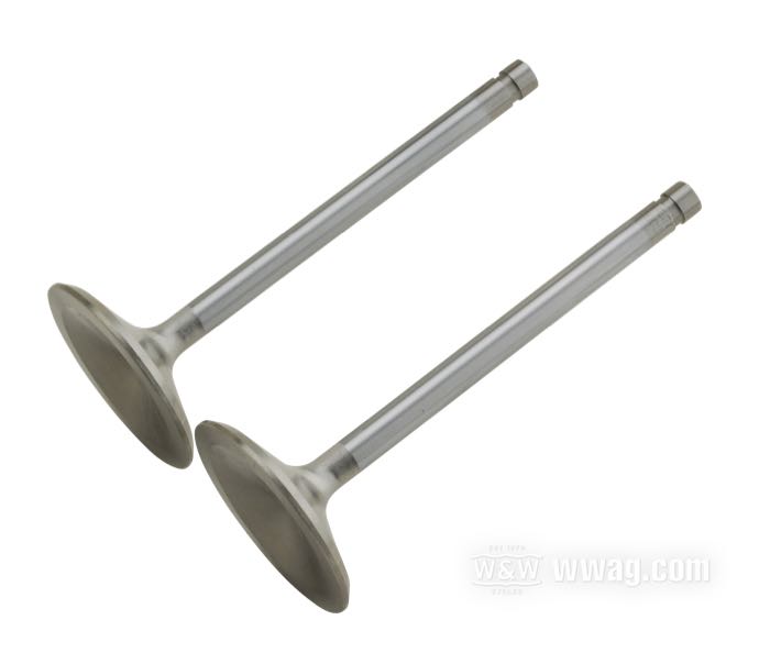 Valve »Severe Duty« by Manley; fits Evolution Big Twin 1984-1999, Twin Cam 1999-2004; intake; stainless steel; length: 113 mm; head: 46.9 mm; stem: 7.8 mm; replaces OEM HD 18082-83; gross weight: 230 g