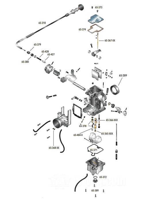 Piezas de recambio para carburadores Mikuni HS40