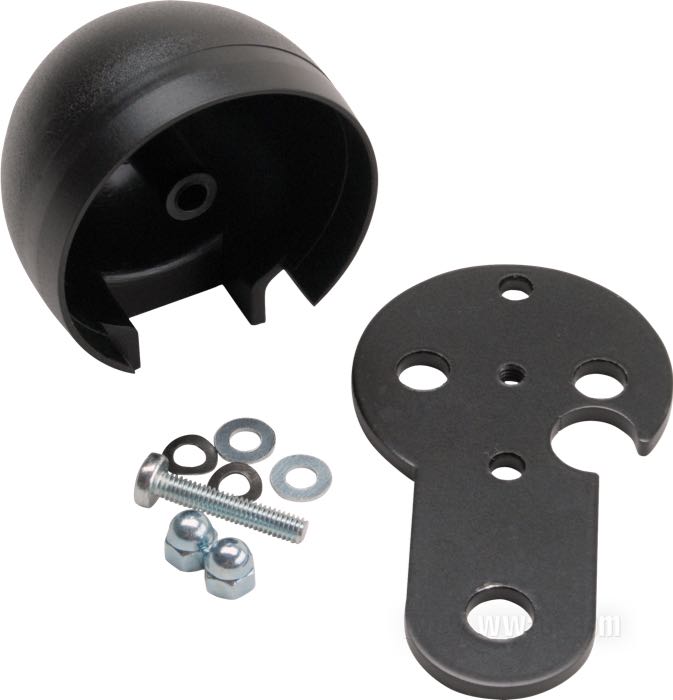 Mounting kit by MMB; for MMB Basic + Target electronic speedometers; steel / plastic, black; with cup and bracket; Germany; gross weight: 80 g