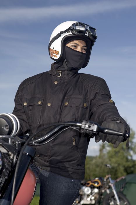 Goggles »mod. 513« by Climax; polycarbonate / foam rubber / leather / steel, black, chrome-plated; Spain; gross weight: 170 g