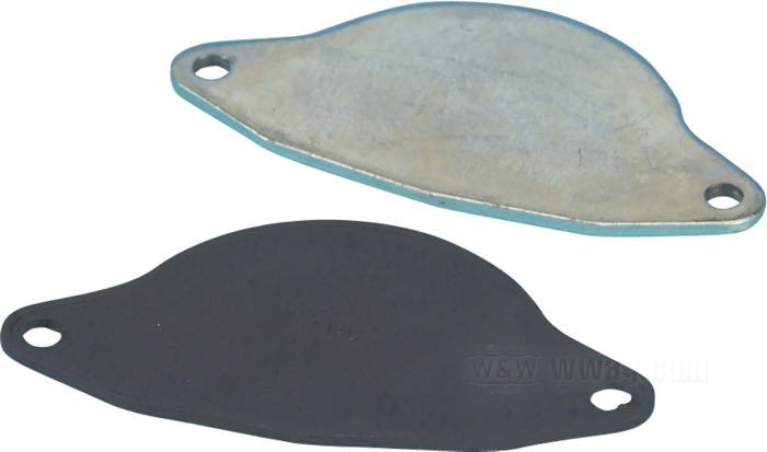 Abdeckplatte von James Gaskets; für Innerer Primärdeckel; passend für 4-Gang Big Twin 1965-1985 (außer Modelle mit Sekundärriemen); Stahl / Gummi; Bruttogewicht: 30 g