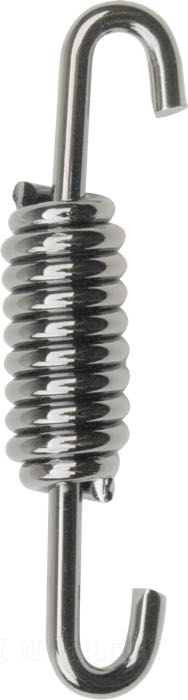 Resorte; para Caballete lateral; apropiado para modelos V/D/R/W 1930→; acero para resortes, cromado; largo L1: 76 mm; largo L2: 30 mm; reemplaza OEM HD 50012-30; peso bruto: 30 g