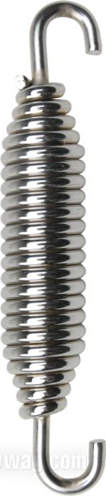 Feder; für Seitenständer; passend für Softail 1985-2006, Sportster 1986-2020; Federstahl, verchromt; Länge L1: 97 mm; Länge L2: 70 mm; ersetzt OEM HD 50005-85A; Bruttogewicht: 30 g