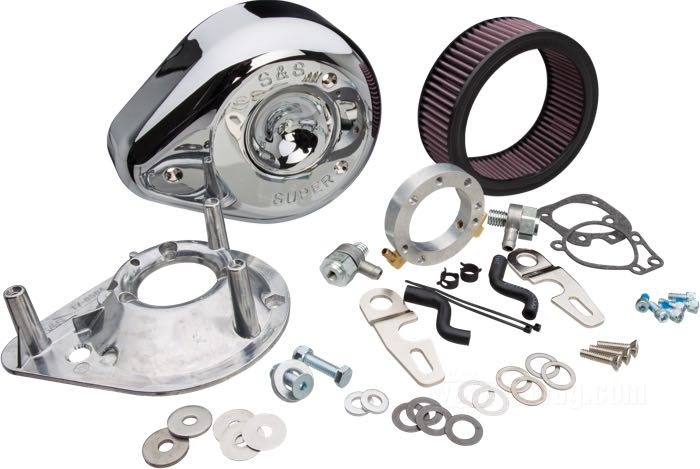 S&S Teardrop Air Cleaners for OEM Carburetors