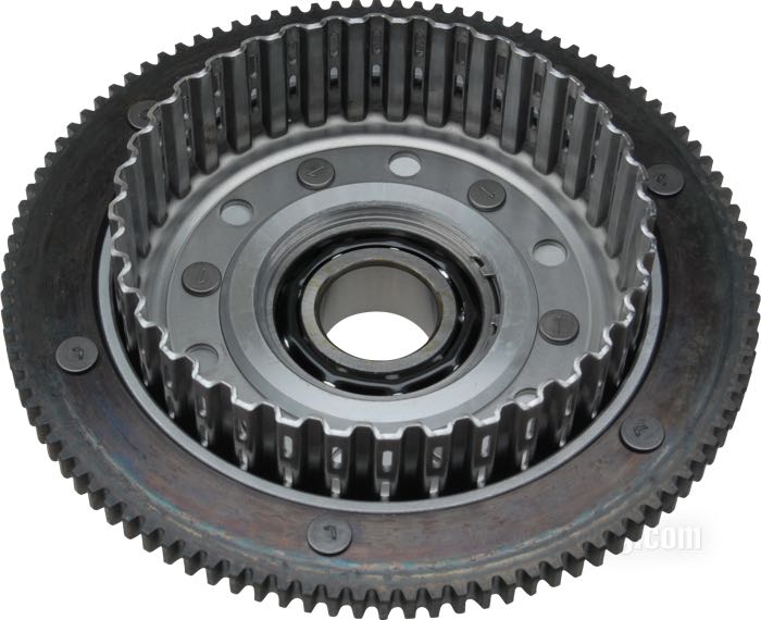 Campana frizione »Standard«; atto per Big Twin 1994-1997; acciaio; con corona avviamento; rimpiazza OEM HD 37707-94; peso lordo: 3.99 kg