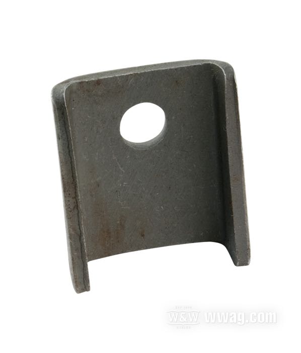 Platine de renforcement de The GasBox; pour supports de silencieux arrière; adaptable à modèles E/U 1941 (-1949); acier, parkerisé; remplace OEM HD 65298-41; USA; poids brut: 40 g