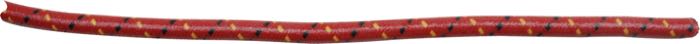Ignition wire »Vintage« by Brillman; copper / PVC, red; Ø 7 mm; tracer: black / yellow; copper core; USA; gross weight: 60 g