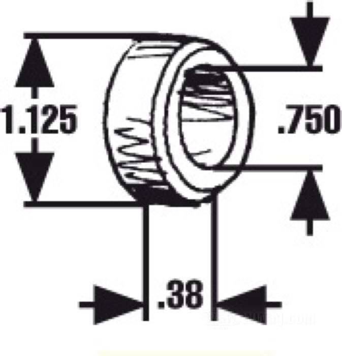 Entretoise; pour Joint spi; pour moyeux étroits avant; adaptable à XL, FX, FXR, FXD 1984-1999 (sauf FX(D)WG, FXST); acier, zingué; Ø int. x Ø ext.: 0.75 x 1.125”, grosseur: 0.38”; remplace OEM HD 43358-83A; poids brut: 30 g