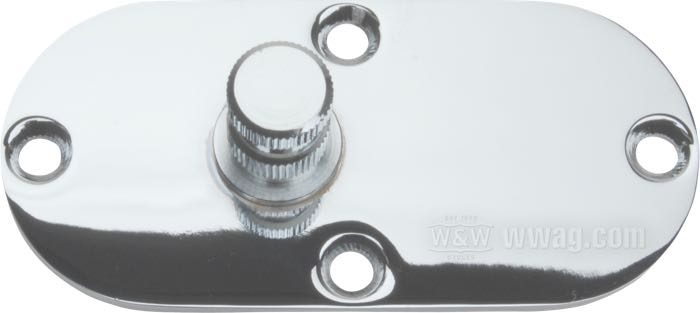 Platillo de montaje; para Estriberas pasajero; apropiado para FL(H) 1965-1977; acero, cromado; posición: izquierdo; reemplaza OEM HD 60574-65; peso bruto: 360 g