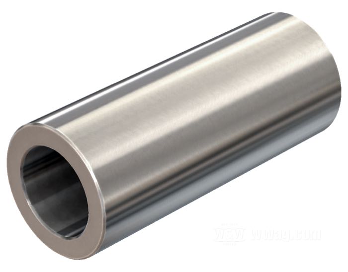 Distanciador de Bates; para ejes de 3/4”; acero inoxidable; largo: 70 mm; Ø externo: 1.125 ”; Ø int.: 0.75 ”; Alemania; peso bruto: 210 g