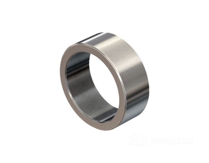 Spacer by Bates; for 1” axles; stainless steel; length: 12 mm; outer Ø: 1.26 ”; Inner Ø: 1.0 ”; Germany; gross weight: 30 g