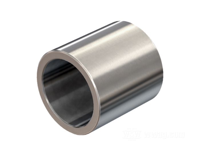 Spacer by Bates; for 1” axles; stainless steel; length: 33 mm; outer Ø: 1.26 ”; Inner Ø: 1.0 ”; Germany; gross weight: 80 g