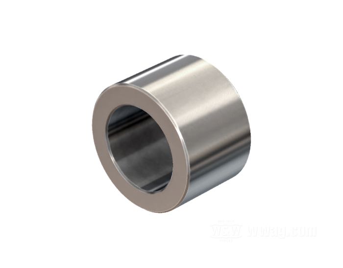Distanzstück von Bates; für 3/4” Achsen; Edelstahl; Länge: 19 mm; Außen-Ø: 1.125 ”; Innen-Ø: 0.75 ”; Deutschland; Bruttogewicht: 60 g