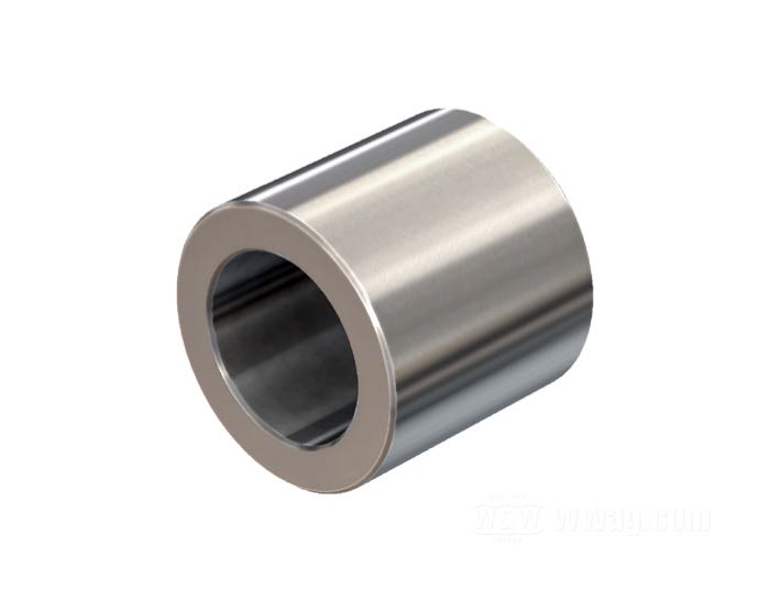Distanzstück von Bates; für 3/4” Achsen; Edelstahl; Länge: 27 mm; Außen-Ø: 1.125 ”; Innen-Ø: 0.75 ”; Deutschland; Bruttogewicht: 80 g