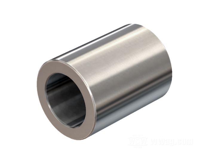 Distanzstück von Bates; für 3/4” Achsen; Edelstahl; Länge: 38 mm; Außen-Ø: 1.125 ”; Innen-Ø: 0.75 ”; Deutschland; Bruttogewicht: 110 g